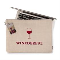 COMPUTER HOLDER 36X27: WINEDURFUL WITH WINE GLASS